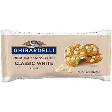 Ghirardelli Premium Baking Chips Bundle, Includes 1 of each: Milk Chocolate Chips, 11.5 oz and Classic White Chocolate Chips, 11 oz
