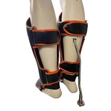 Tiger Pro Shin Guards MMA Martial Arts, Muay Thai, Kickboxing, Leg Instep Protection Pads, Kicking, Sparring, Training Gear, Karate, Boxing, Taekwondo - Unisex (Medium)