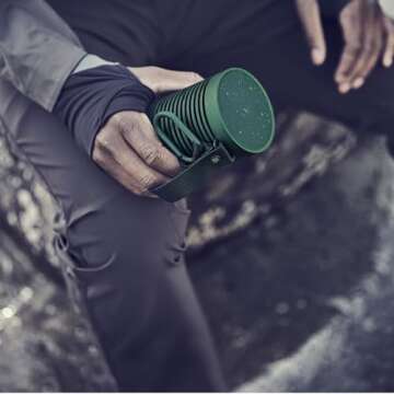 Bang & Olufsen Beosound Explore - Wireless Portable Outdoor Bluetooth speaker, IP 67 Dustproof and Waterproof, Green