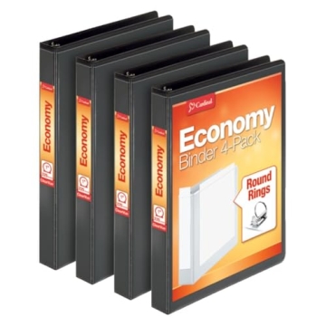 Cardinal Economy Binders - Organize with Style 4 Pack