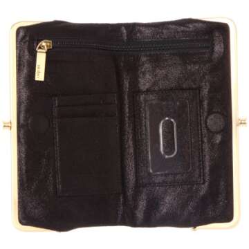 HOBO Lauren SU Wallet,Black,One Size