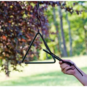 Lodge Chuckwagon Dinner Bell with Striker, Black