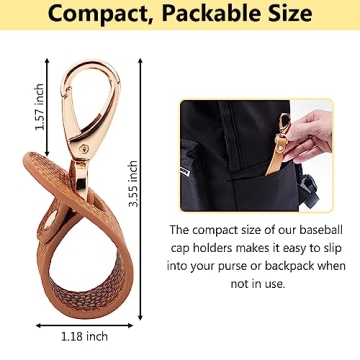 BAREFOOT CARIBOU Hands-Free Hat Clip for Travel