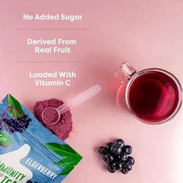 FlavCity Daily Defense Elderberry Immunity Tea 30 Servings