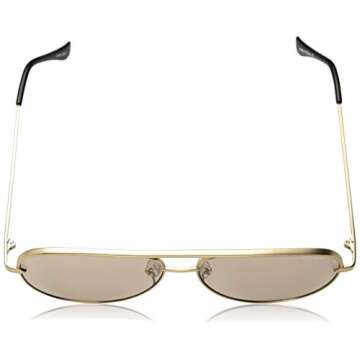 Quay Australia SAHARA Women's Sunglasses Oversized Aviator Sunnies - Gold/Tope