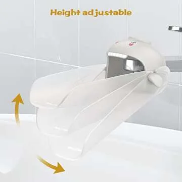 Maliton Faucet Extender for Toddlers, Sink Extender for Kids Hand Washing, Suitable for Bathroom, Kitchen, Bathtub Sink, Fits Most Faucets (2 Pack, Grey)