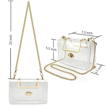 MOETYANG Clear Purse Cute Crossbody Bag for Events