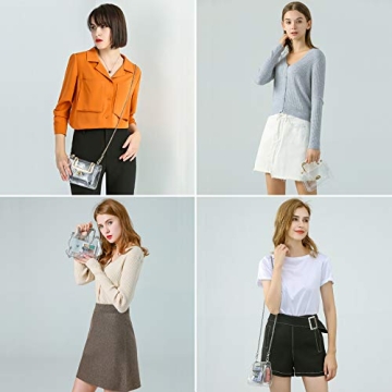 MOETYANG Clear Purse Cute Crossbody Bag for Events