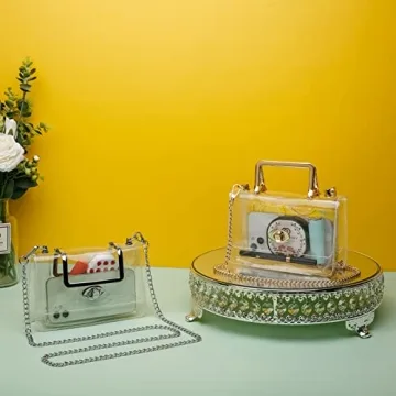 MOETYANG Clear Purse Cute Crossbody Bag for Events