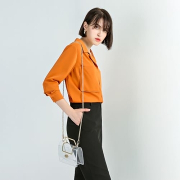 MOETYANG Clear Purse Cute Crossbody Bag for Events
