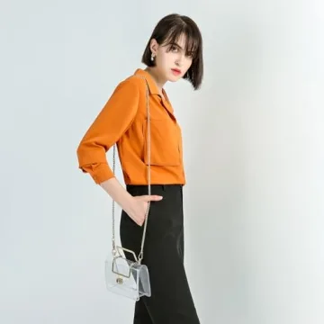 MOETYANG Clear Purse Cute Crossbody Bag for Events