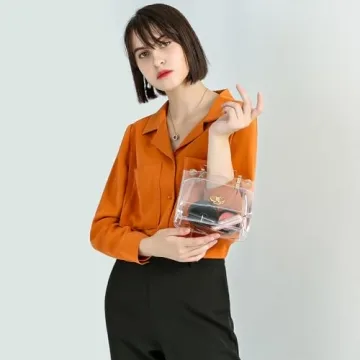 MOETYANG Clear Purse Cute Crossbody Bag for Events