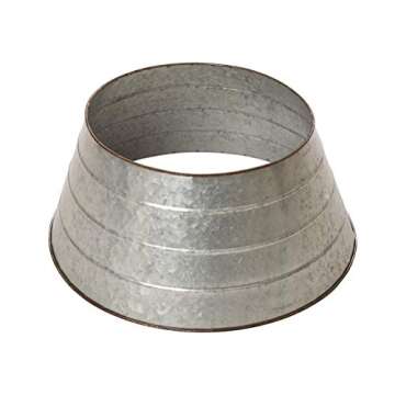 Glitzhome Rustic Metal Tree Collar for Christmas Decor