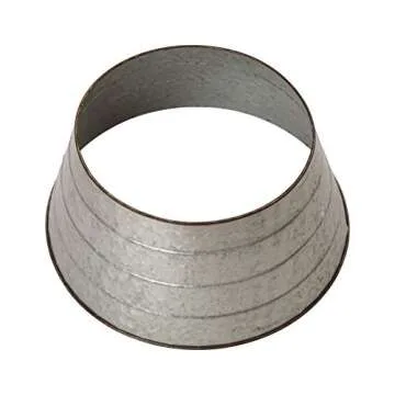 Glitzhome Rustic Metal Tree Collar for Christmas Decor