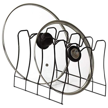 Simple Houseware SimpleHouseware Kitchen Pot Lid Rack Holder Organizer, Bronze