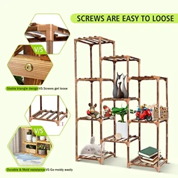 CFMOUR Multi Tier Plant Stand for Indoor Outdoor Use
