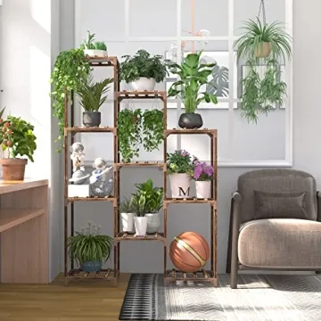 CFMOUR Multi Tier Plant Stand for Indoor Outdoor Use