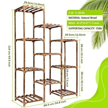 CFMOUR Multi Tier Plant Stand for Indoor Outdoor Use