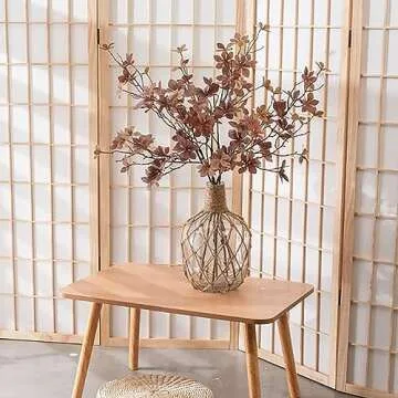 Emivery 6Pcs Fake Fall Greenery Stems for Elegant Decor