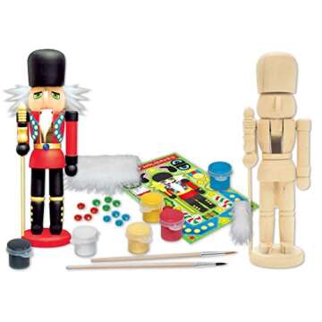 Works of Ahhh... Holiday Craft Set - Nutcracker Guardsman Wood Paint Kit