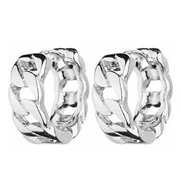 Wgoud Chunky Hoop Earrings Set - Stylish 14K Gold Hoops