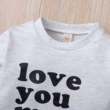 CIYO Valentine's Day Toddler Sweatshirt for Boys and Girls