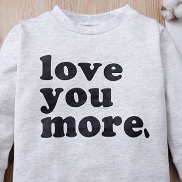 CIYO Valentine's Day Toddler Sweatshirt for Boys and Girls