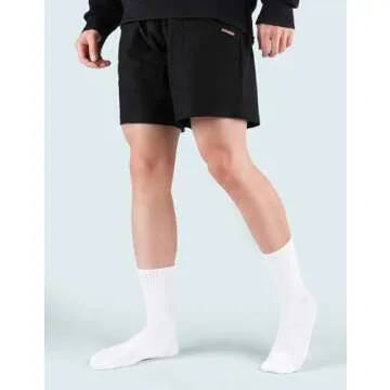 Airacker Athletic Socks Sport Running Calf Socks Performance Cushioned Breathable Crew Socks for Men Women(6 Pairs)