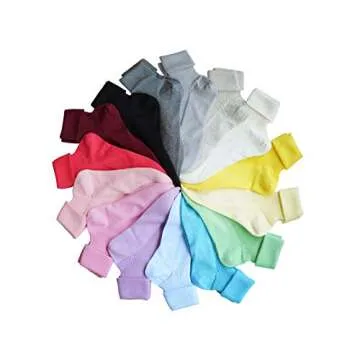 tittimitti 100% Organic Cotton Luxury Women's Socks 1 Pair. Made in Italy. (Mimosa, numeric_8)