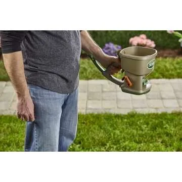 Scotts Hand-Powered Spreader for Lawn Care and Maintenance