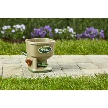 Scotts Hand-Powered Spreader for Lawn Care and Maintenance