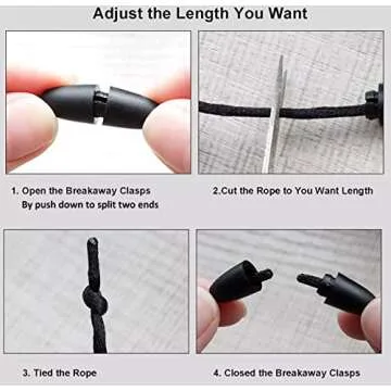 Trendy Silicone Beaded Lanyard with Safety Breakaway