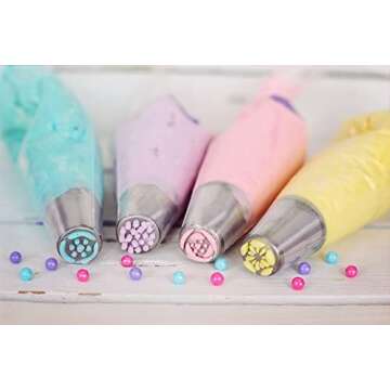 NIKKIER Disposable Piping Bags 12 Inch - 100pcs Baking Supplies