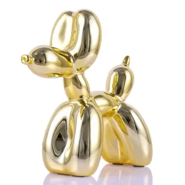 XIAOMAGG Gold Balloon Dog Decor - Playful Modern Art for Your Home
