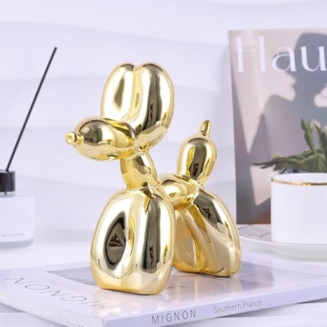 XIAOMAGG Gold Balloon Dog Decor for Art Lovers