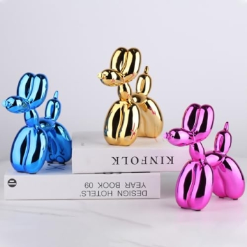 XIAOMAGG Gold Balloon Dog Decor for Art Lovers