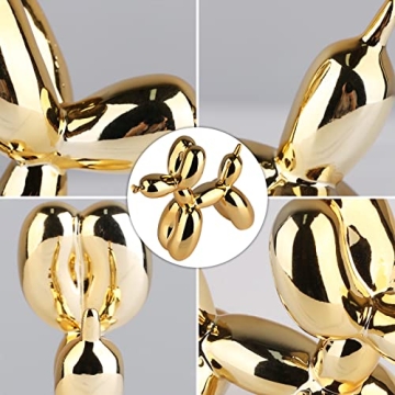 XIAOMAGG Gold Balloon Dog Decor for Art Lovers