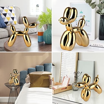 XIAOMAGG Gold Balloon Dog Decor for Art Lovers