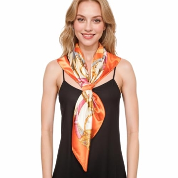 RIIQIICHY Luxurious Silk Feel Head Scarf for Women