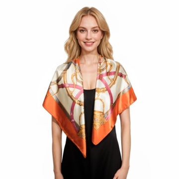 RIIQIICHY Luxurious Silk Feel Head Scarf for Women