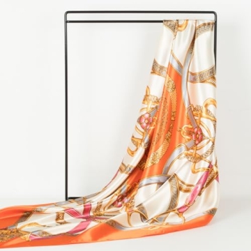 RIIQIICHY Luxurious Silk Feel Head Scarf for Women