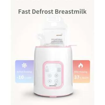 GROWNSY Fast Baby Bottle Warmer with Smart Features