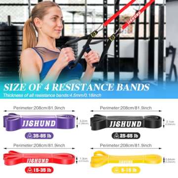 Resistance Bands, Pull Up Assistance Bands Pull Up Bands Exercise Bands for Men Women, Workout Bands...