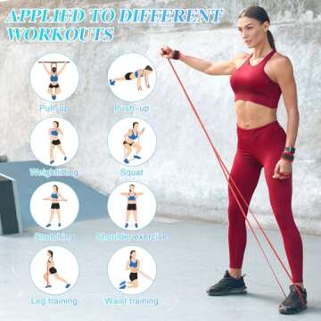 Resistance Bands, Pull Up Assistance Bands Pull Up Bands Exercise Bands for Men Women, Workout Bands for Working Out, Muscle Strength Training, Body Stretching