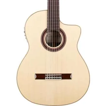 Cordoba GK Studio Negra Cutaway Flamenco Acoustic-Electric Nylon String Guitar, Iberia Series