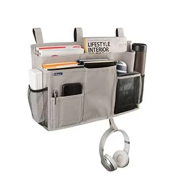 Surblue Bedside Caddy Hanging Bed Organizer for Bunk and Hospital Beds