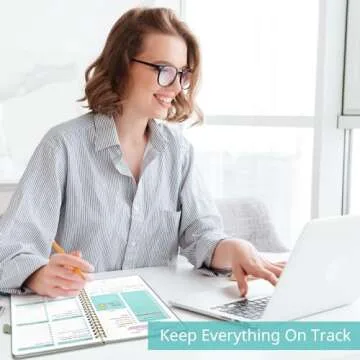 Undated Weekly Planner, Weekly To Do List Notebook with Goal & Habit Tracker Organizer, A5 Weekly Planner Notebook with Spiral Binding, 6.1" x 8.2" - Green