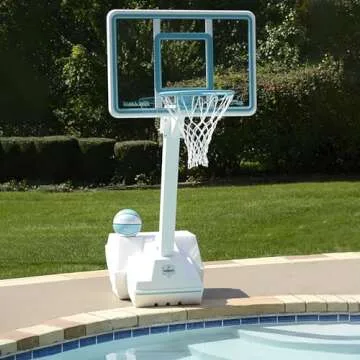 Dunn-Rite Splash and Slam Poolside Basketball Hoop - USA Made