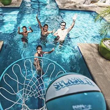 Dunn-Rite Splash and Slam Poolside Basketball Hoop - USA Made