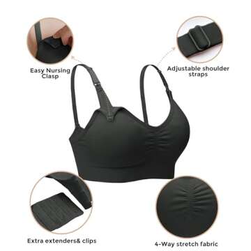 Comfortable STELLE Nursing & Maternity Bras for Mothers